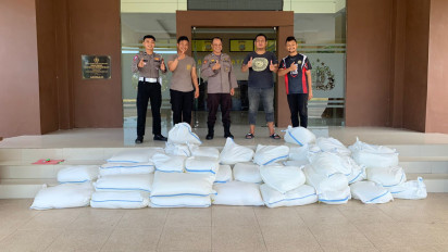 Kepolisian Polsek Posigadan Berhasil Gagalkan Penyelundupan 1,8 Ton Miras Jenis Cap Tikus