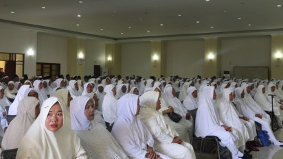 365 Jemaah Haji Asal Kabupaten Padang lawas Utara Mengikuti Bimbingan Manasik