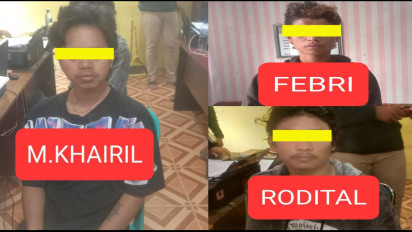 3 Pelaku Curat yang Meresahkan Warga Kota Sungai Penuh Diringkus Polisi