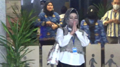 Kadinkes Lampung Reihana Bungkam Usai Diperiksa KPK