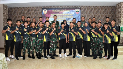 Kodam I Bukit Barisan Lepas 22 Atlet Pencak Silat IPSI Sumut untuk Open Tournament Pencak Silat Piala Kasad I 2023