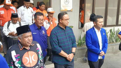 Anies Baswedan Gelar Konsolidasi dengan Ratusan Pengurus Partai Pengusung