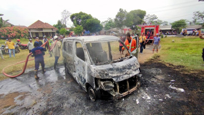 Lagi, Mobil Pelangsir BBM Ludes Terbakar di Lumajang, Polisi : Pemilik Alami Luka Bakar 30%