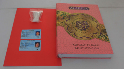 Ironi! Demi Keponakan di Lapas Pemuda, Pasutri di Madiun Selundupkan Paket Sabu ke dalam Al-Qur’an