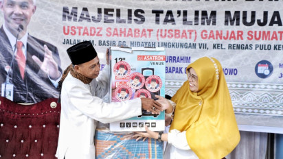 Relawan Usbat Ganjar Pranowo Gelar Pelatihan Tahtim dan Tahlil untuk Jemaah Majelis Taklim Mujahidah