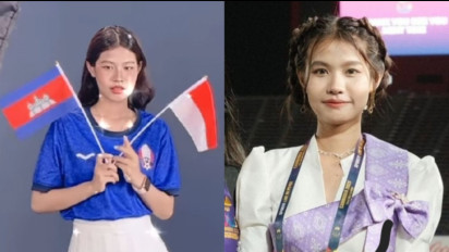 Pamer Bendera Indonesia, Gadis Cantik Asal Kamboja Phyadeth Rotha Bakal Susul Marselino Ferdinan?