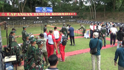 Jalin Sinergitas, Koarmada I Tanjungpinang Gelar Olahraga Bersama dan Menembak dengan TNI-Polri