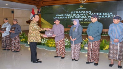 21 Karya Budaya asal Yogyakarta Dapat Anugerah WBTB Nasional
