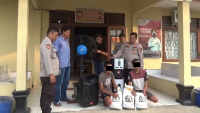 Polisi Tangkap Dua dari Empat Pelaku Pencurian 3 Karung Beras Bapanas RI di Kantor Pemerintah Desa Pengabuan Timur