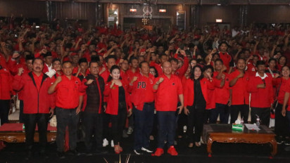 Ribuan Pengurus PDI Perjuangan dari Tiga Kabupaten Deklarasi di Tapanuli Utara Siap Menangkan Ganjar Pranowo sebagai Presiden