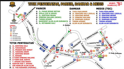Surabaya Vaganza Digelar Sore Nanti, Ini Skema Pengalihan Arus Lalin dan Lokasi Parkirnya