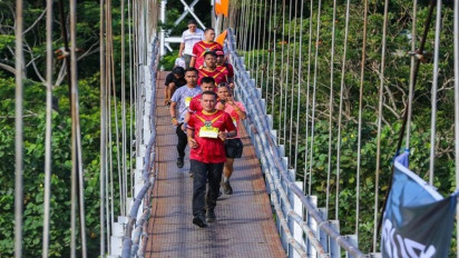 Tak Hanya Wagub Sumut, 13 Negara Juga Ikuti Bukit Lawang Orangutan Trail Run 2023