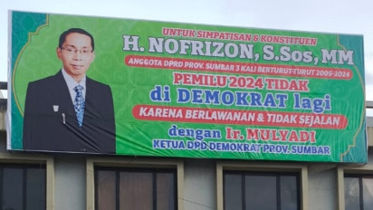 Konflik Antara Nofrizon dan Partai Demokrat: Pasang Baliho Kontroversial 'Serang Pribadi' Ketua DPD Demokrat Sumbar