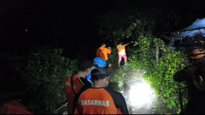 Seorang Anak di Cianjur di Laporkan Terseret Arus Sungai, Tim Rescue Kantor SAR Bandung Lakukan Pencarian
