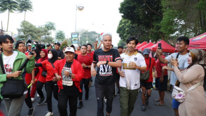 Safari Politik Ganjar Pranowo ke Serang, Banten: Ayo Lari Jangan Mager!