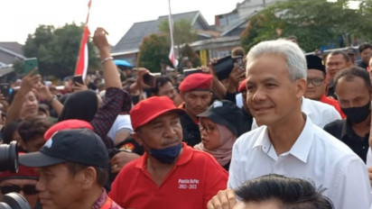 Ganjar Pranowo ke Kota Tangerang, Diteriaki Presiden 2024