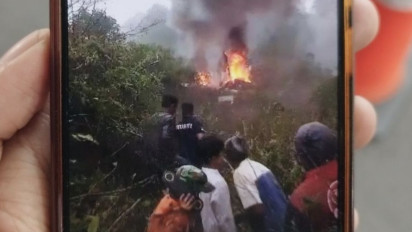 Helikopter yang Jatuh di Ciwidey Jenis Bell 412 Milik TNI AD