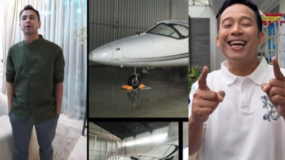 Masih Mulus Nih, Raffi Ahmad Jual Pesawat Jet Pribadi, Denny Cagur Langsung Ajak COD