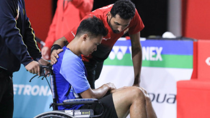Christian Adinata Cedera Parah di Malaysia Masters 2023