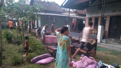 Ditinggal Tidur, Rumah Warga di Banyuwangi Ludes Terbakar, Ini Penyebabnya
