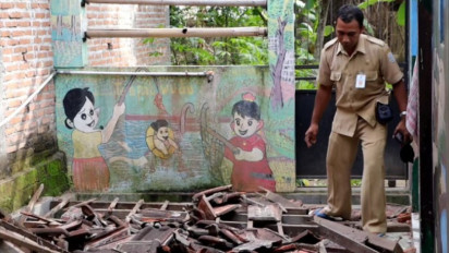 Sebelum Bangunan Ambruk, Siswa TK Dharma Wanita 01 Ponorogo Sudah Diungsikan Sejak April Lalu