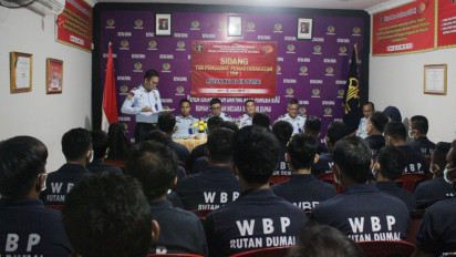 55 Orang Warga Binaan Rutan Dumai Jalani Sidang TPP