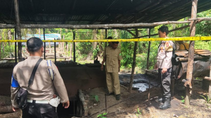 Puluhan Tempat Penyulingan Minyak Ilegal di Muba Dirazia Polisi