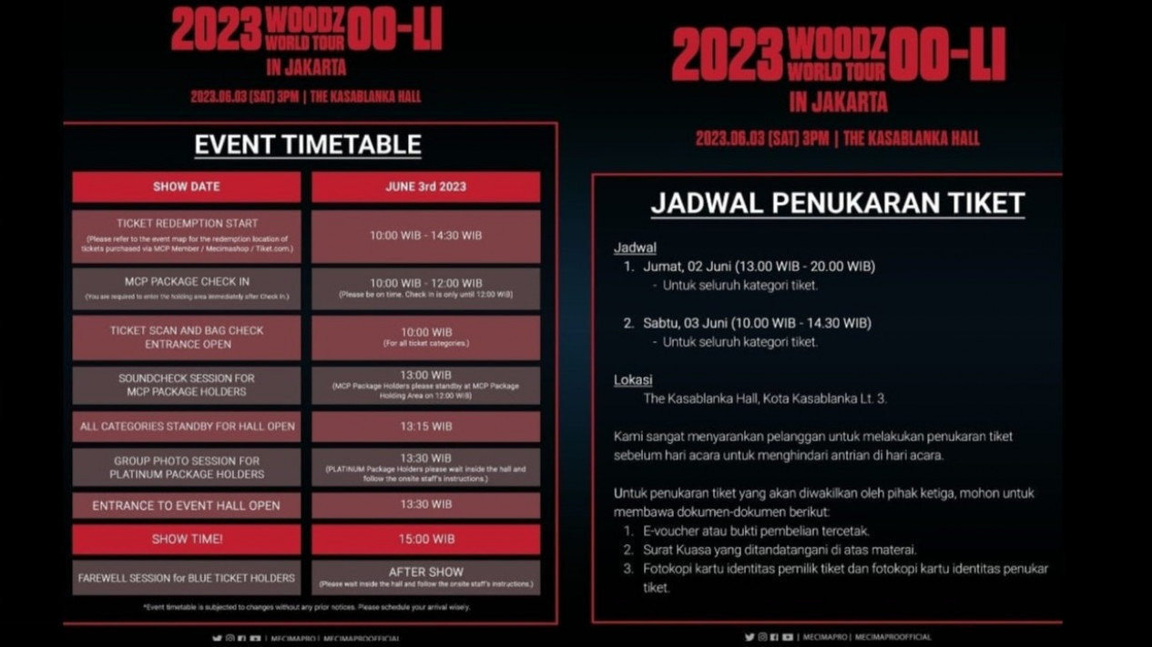H-4 Menuju Konser ‘2023 WOODZ WORLD TOUR [OO-LI] IN JAKARTA’, Simak Rundown Acara
            - galeri foto