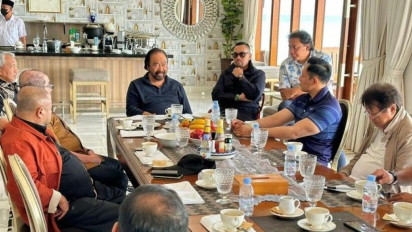 Surya Paloh Diam-diam Bertemu AHY dan Presiden PKS di Pulau Seribu, Bahas Cawapres Anies?