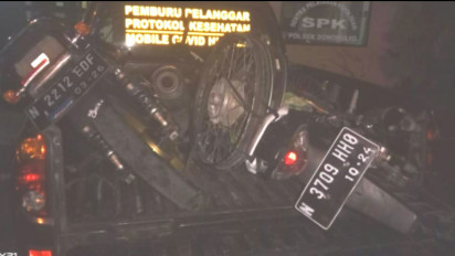 Hindari Jalan Berlubang, Dua Motor Adu Banteng, Satu Pengendara Asal Malang Tewas di Lokasi