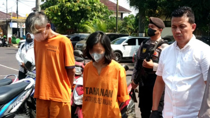 Siksa Dua Anak Kandung, Ibu dan Pacarnya di Malang Diamankan Polisi