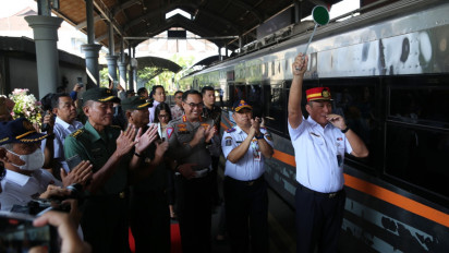 Kereta Baru, 435 Penumpang KA Argo Semeru Diberangkatkan dari Surabaya