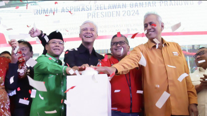 PDIP, PPP dan Hanura Resmikan Sekretariat Tim Koordinasi Relawan Nasional Pemenangan Ganjar Pranowo