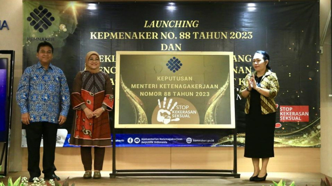 Pemerintah, Pengusaha, dan Pekerja Deklarasikan Komitmen Pencegahan dan Penanganan Kekerasan Seksual di Tempat Kerja
            - galeri foto