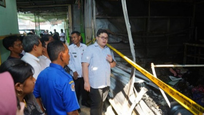 Cek Lokasi Kebakaran, Mas Dhito Bakal Beri Bantuan Modal Bagi Pedagang