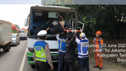 WNA Asal China Tewas Usai Bus yang Ditumpanginya Alami Kecelakaan di Tol Jakarta-Tangerang