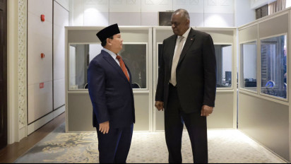 Prabowo Subianto Bertemu Menhan AS Lloyd J. Austin II Bahas Kerja Sama Pertahanan Bilateral