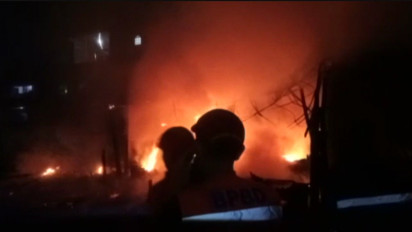 Penampakan Pasar Klampok Banjarnegara Kebakaran