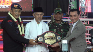 Cegah Tawuran Antar Perguruan Silat, Brimob Polri Gelar Pertandingan Tarung Pencak Dor