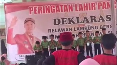 Heboh! Anak Kecil hingga Guru SD Terekam Ikut Deklarasi Ganjar, Bawaslu Lampung Bakal Investigasi