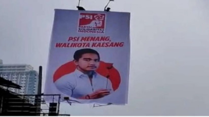 Serius Maju Jadi Bakal Calon Wali Kota Depok, Kaesang Beri Foto Untuk Ganti Reklame Dirinya  di Margonda Depok