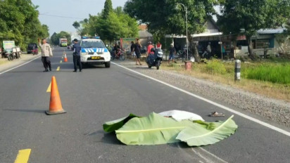 Nahas! Jadi Korban Tabrak Lari, Seorang Pemotor di Ngawi Tewas Mengenaskan