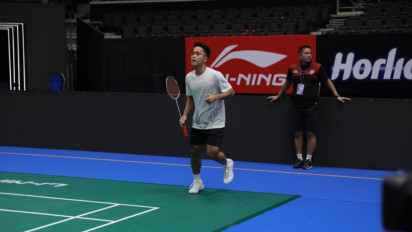 Adaptasi Lapangan Singapore Open 2023, Ini Kata Anthony Ginting Cs