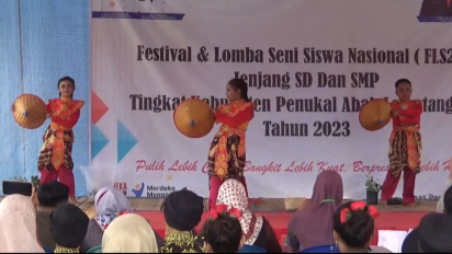 Tari Kreasi Peserta Bertema Melestarikan Lingkungan, Lomba FLS2N Disdik Pali