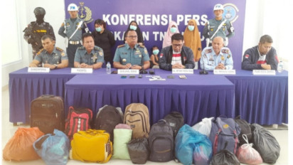 TNI AL Lanal Dumai Kembali Gagalkan Pemberangkatan PMI dan WNA Secara Ilegal ke Malaysia