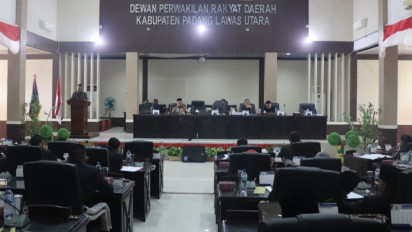 DPRD Paluta Gelar Rapat Paripurna LKPJ Bupati Padang Lawas Utara