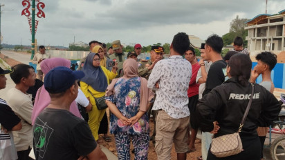 Puluhan Pedagang di Kawasan Taman Gurindam Tanjungpinang Menolak Direlokasi