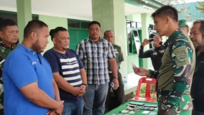 Personel Intel Kodim 0205/TK Amankan Dua Pengendar Narkoba Jenis Sabu di Berastagi