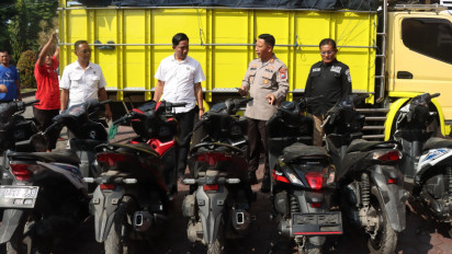 Dua Penadah Motor Curian antar Provinsi Diringkus, Polres Probolinggo Amankan 14 Motor Bodong