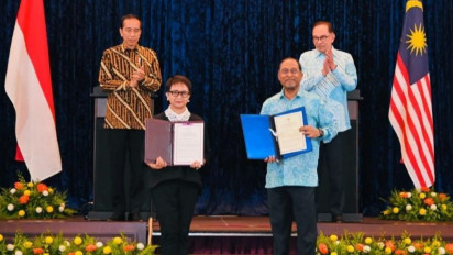 Tok! Setelah 18 Tahun Negosiasi Mentok, Pertemuan Presiden  Joko Widodo-Anwar Ibrahim Akhirnya Sepakati Batas Laut Teritorial